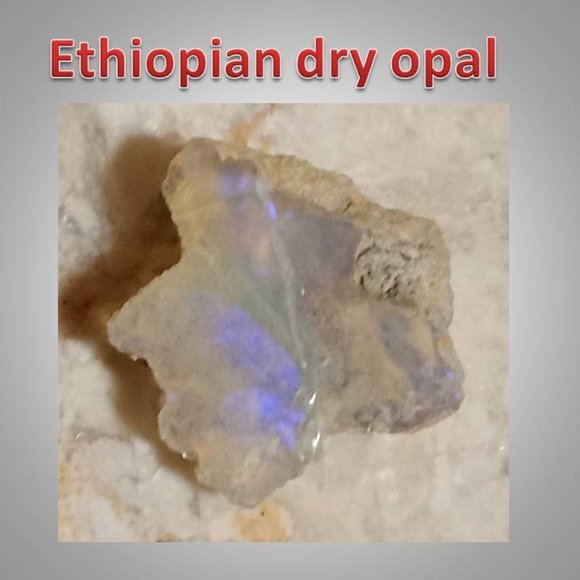 Ethiopian dry opal stone rock crystal